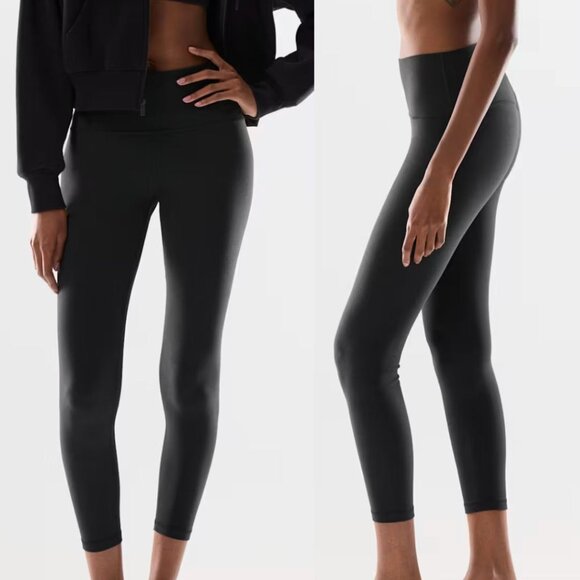 Aritzia TNA Butter Black High Rise Cheeky Infinite 26” Leggings - Picture 1 of 1